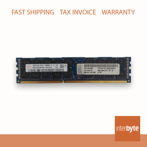 16GB PC3L-10600R 2RX4  X3650M3