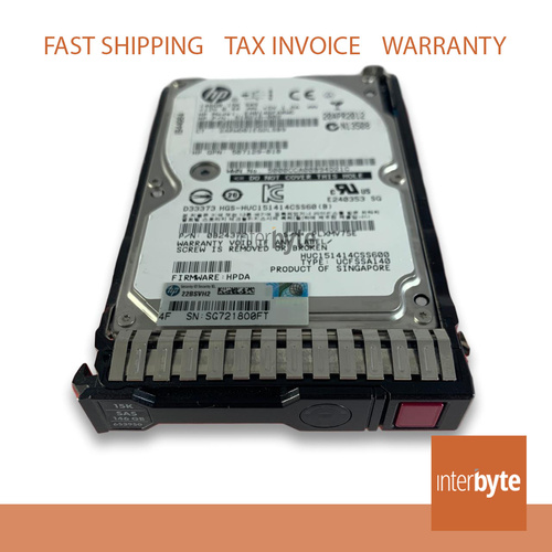 HDD 146GB 15K SAS6 SC G8 2.5