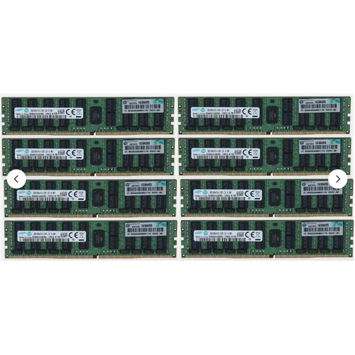 HP 256GB (8X 32GB) 726722-B21 774174-001 752372-081 DDR4 ECC LRDIMM PC4-2133P-L