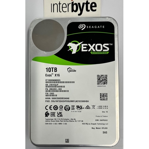 HDD 10TB 7.2K SAS 12G 3.5 512N